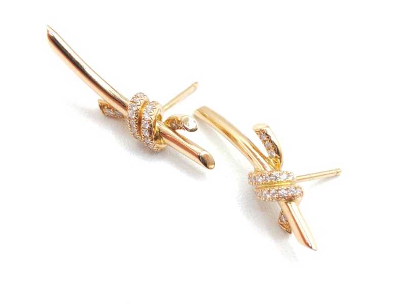 ティファニー買取 ノットピアス イエローゴールド